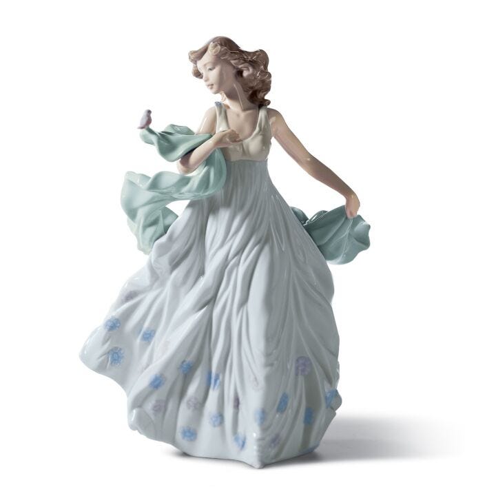 Summer Serenade Woman Figurine