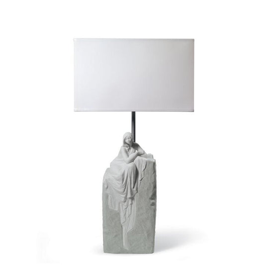 Meditating Woman Table Lamp