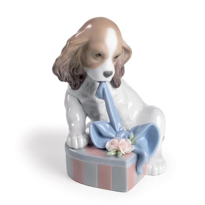 Can'T Wait Dog Figurine