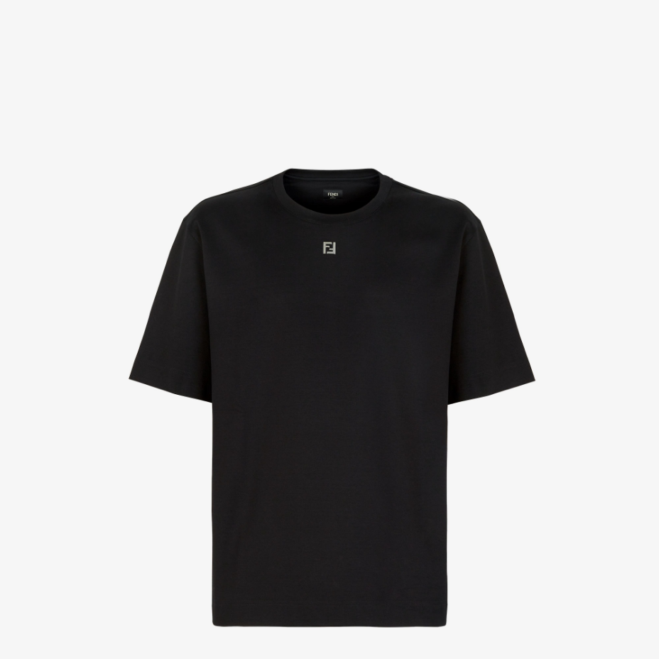 Black Cotton T-Shirt