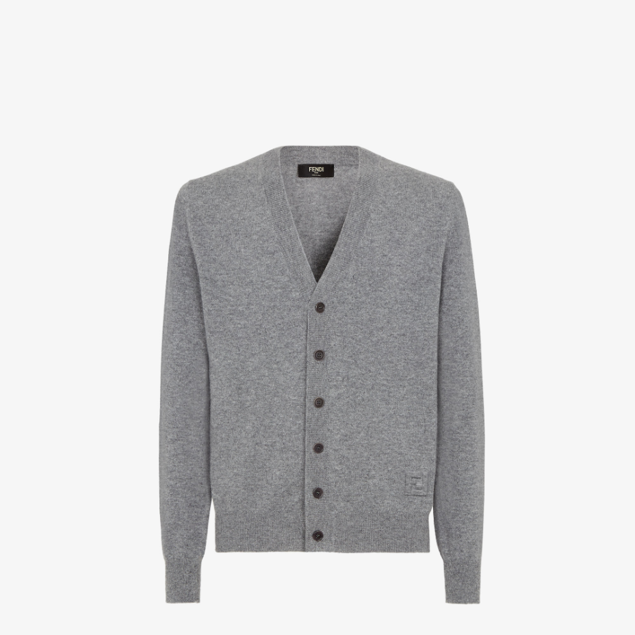 Grey Wool Cardigan