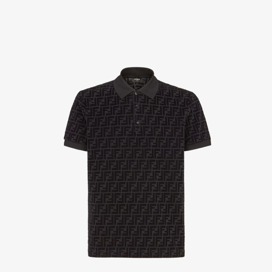 Black Jersey Polo Shirt