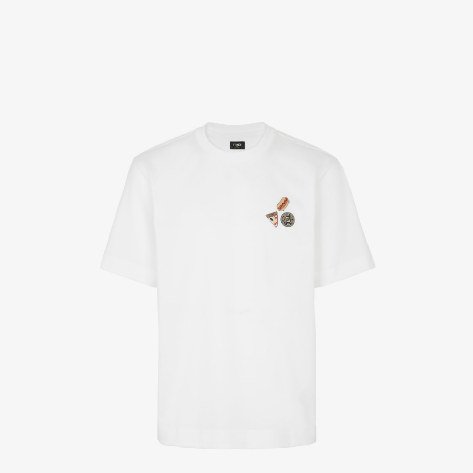 White Cotton Fendilicious T-Shirt