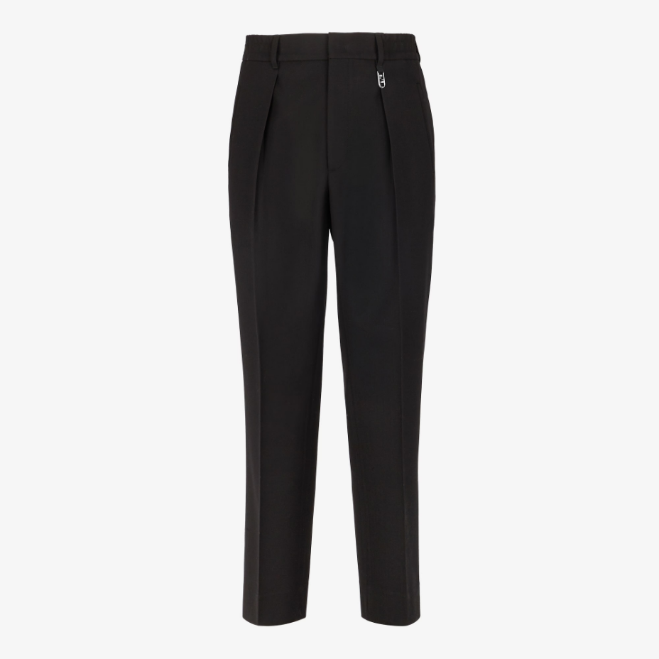 Black Wool Trousers