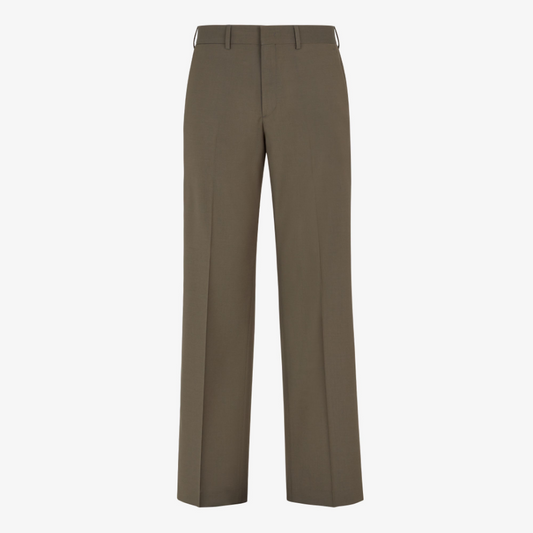 Green Wool Trousers