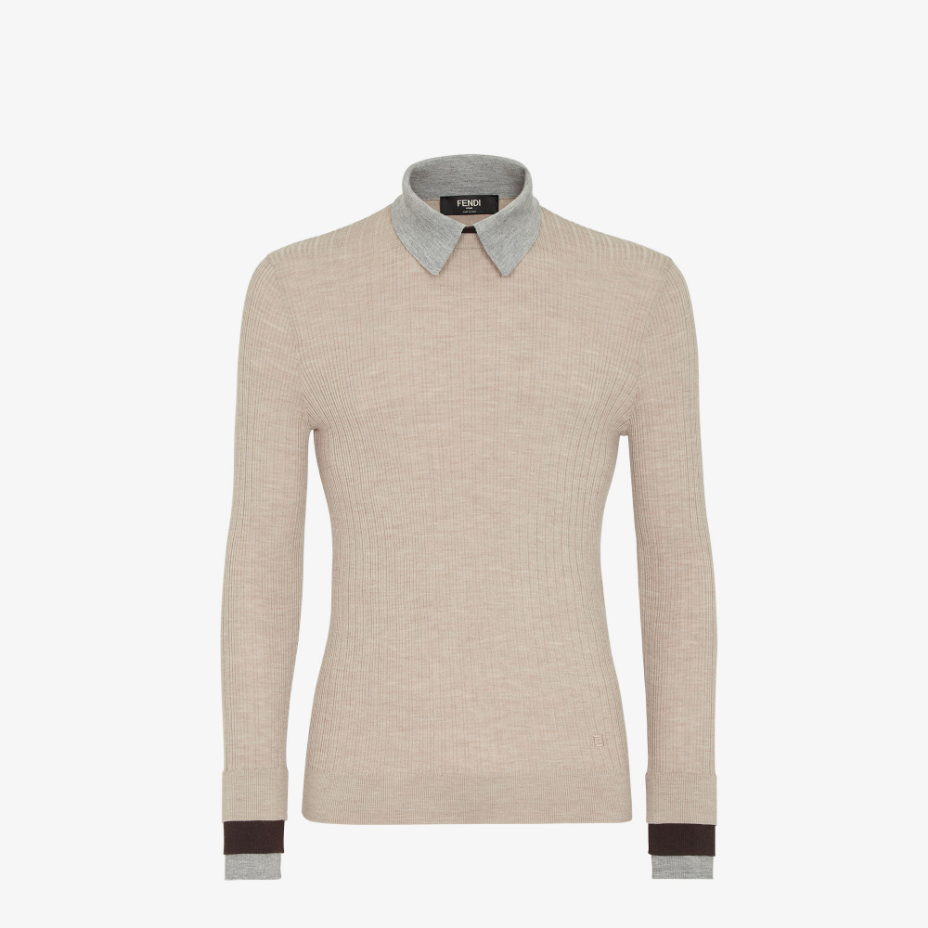 Beige Wool Jumper