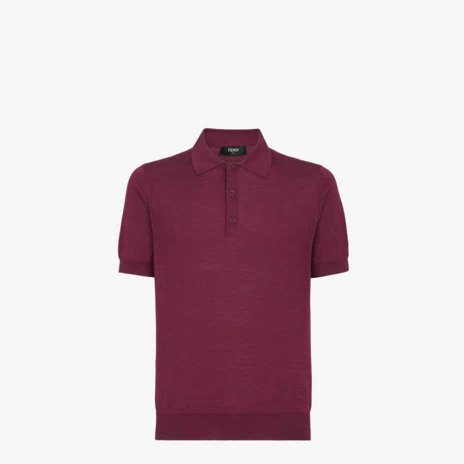 Red Wool Polo Shirt