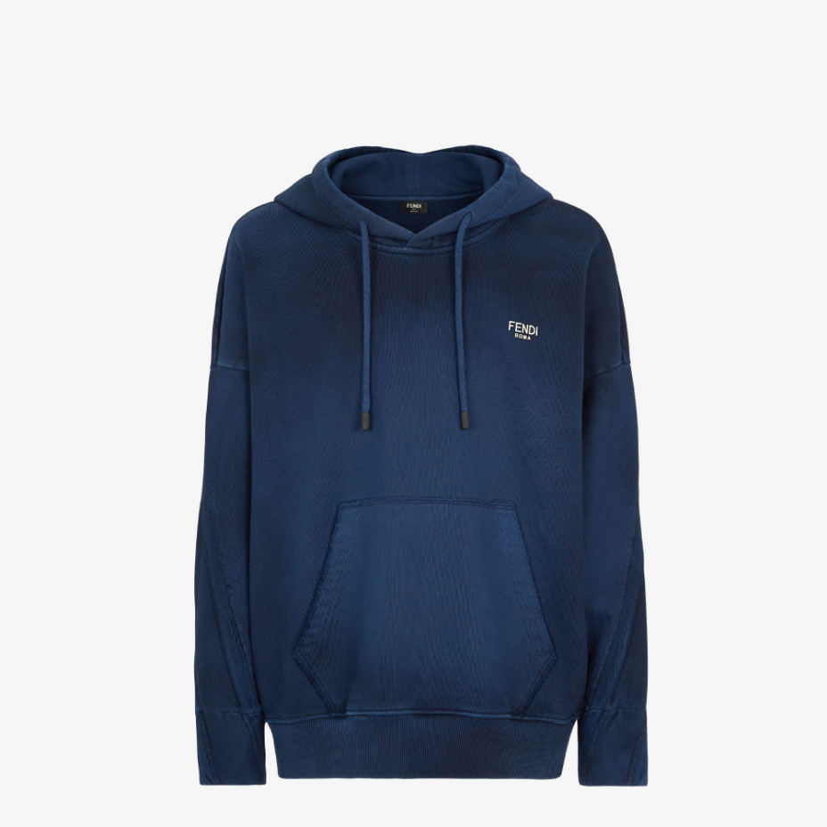 Blue Cotton Sweatshirt