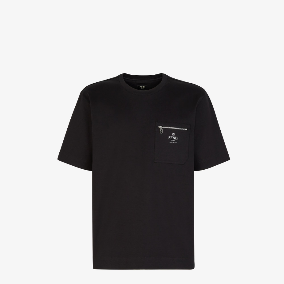 Black Cotton T-Shirt