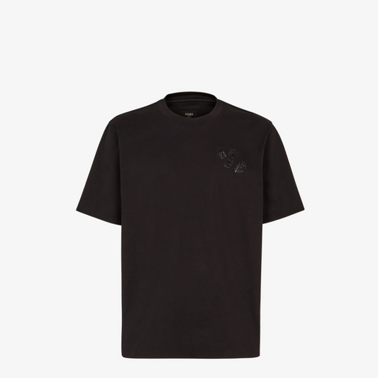 Black Cotton T-Shirt