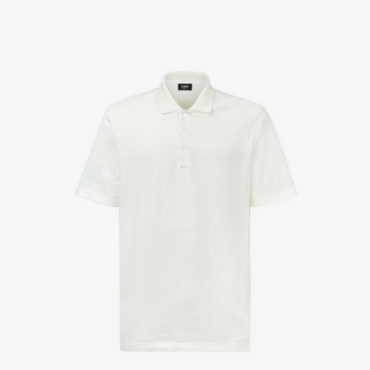 White FF Piqué Polo Shirt