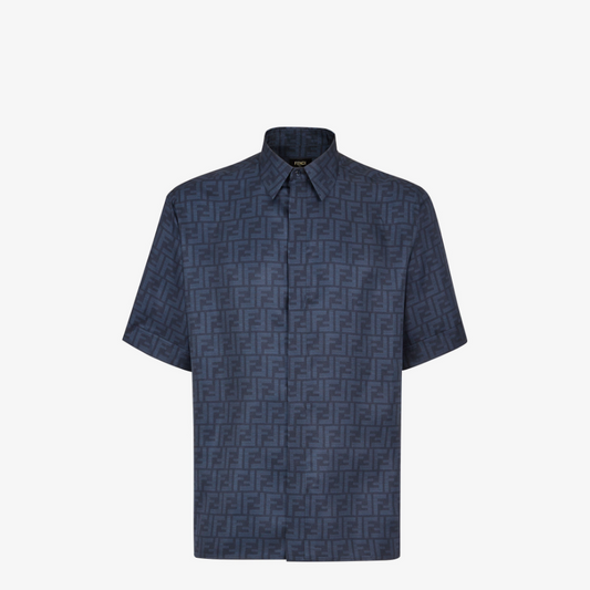 Blue FF Silk Shirt