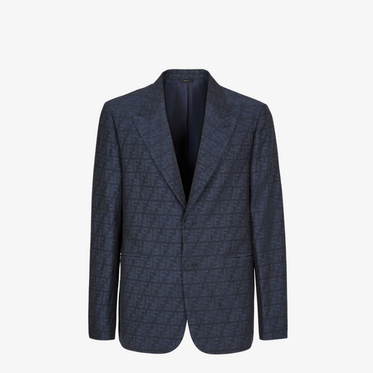 Blue FF Labyrinth Jacquard Blazer