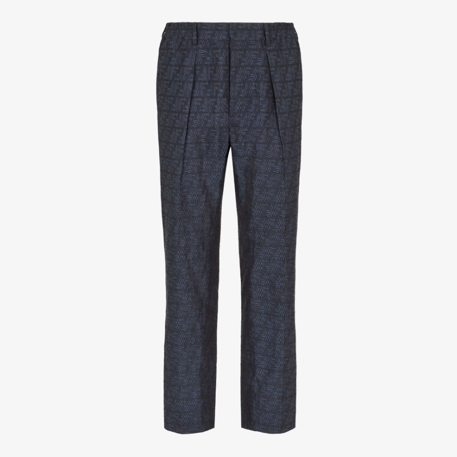 Blue FF Labyrinth Jacquard Trousers