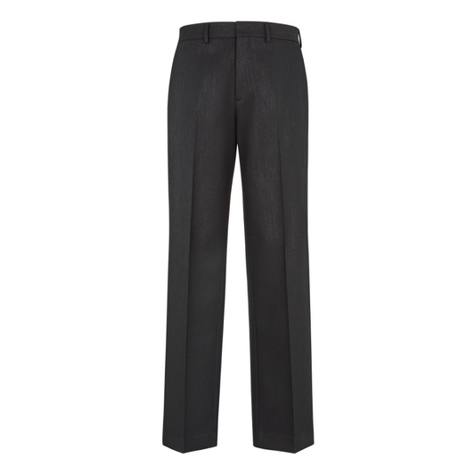 Black Trousers With Metallic Yarn