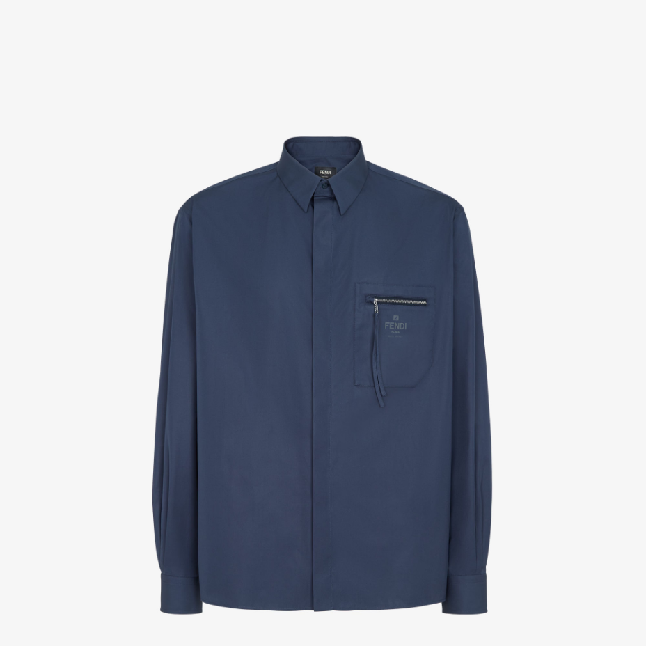 Blue Cotton Shirt