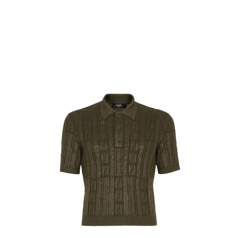 Green Wool Polo Shirt