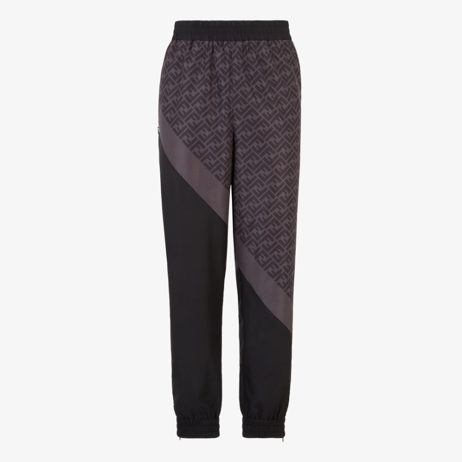 Black Nylon Trousers