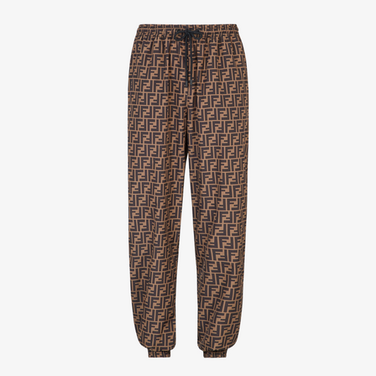 Brown Nylon Trousers