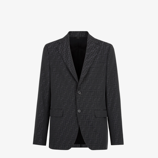 Black Fabric Blazer