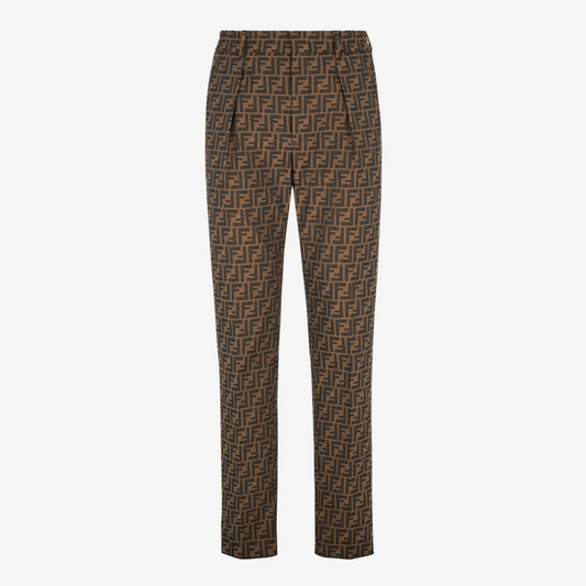 Brown Fabric Trousers