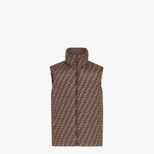 Brown Nylon Gilet