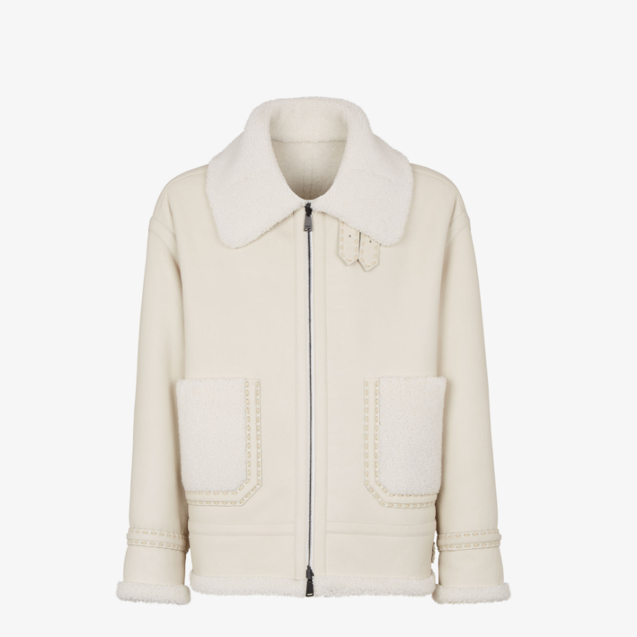 White Shearling Jacket