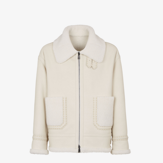 White Shearling Jacket