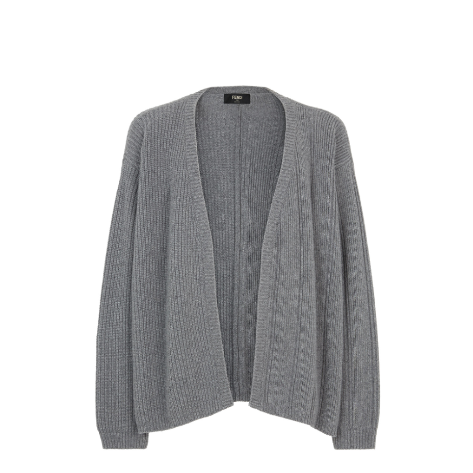 Grey Cashmere Cardigan