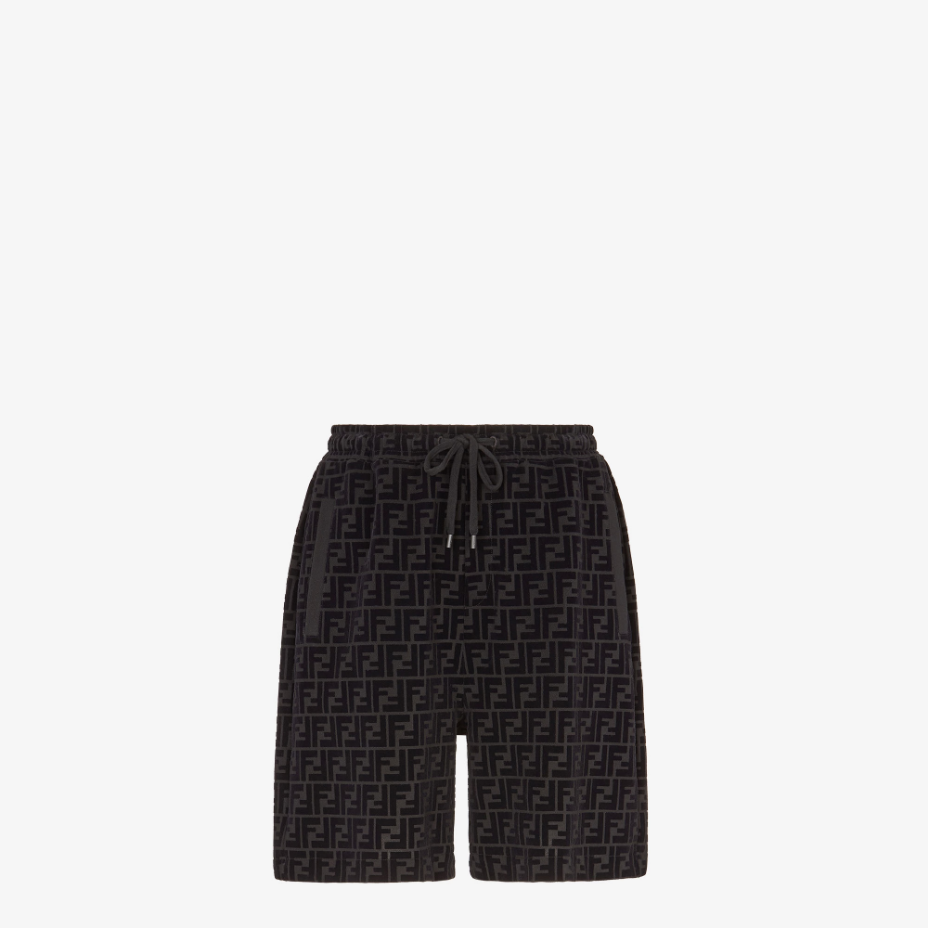 Black Piqué Trousers