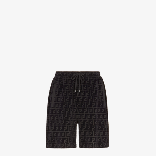 Black Piqué Trousers