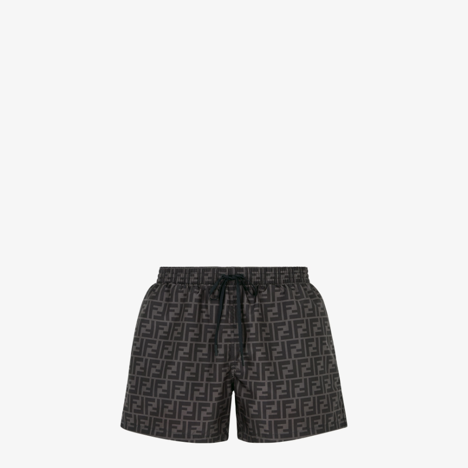 Black Tech Fabric Shorts