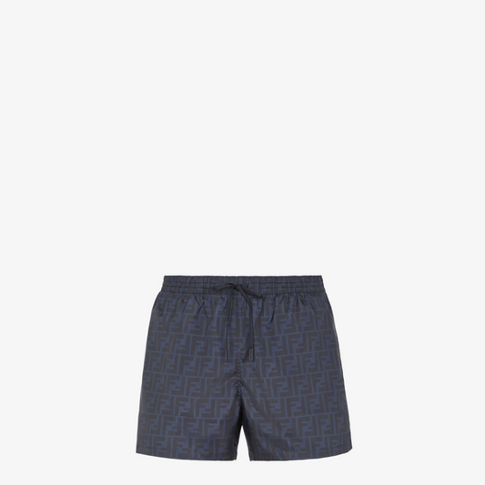 Blue FF Nylon Swim Shorts