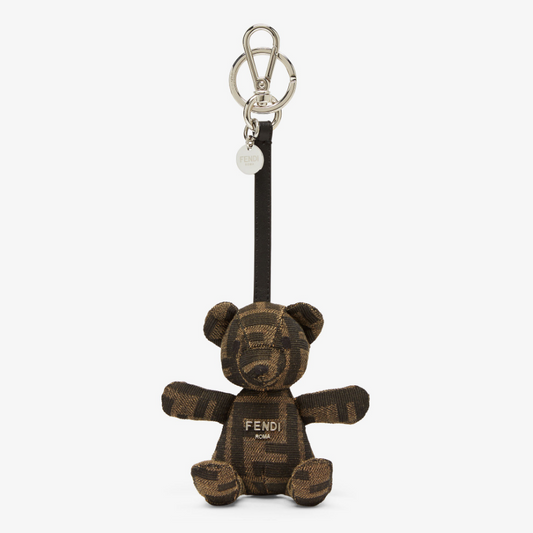 Brown FF Jacquard Key Ring