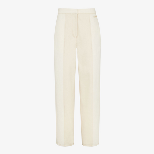 White Denim Trousers