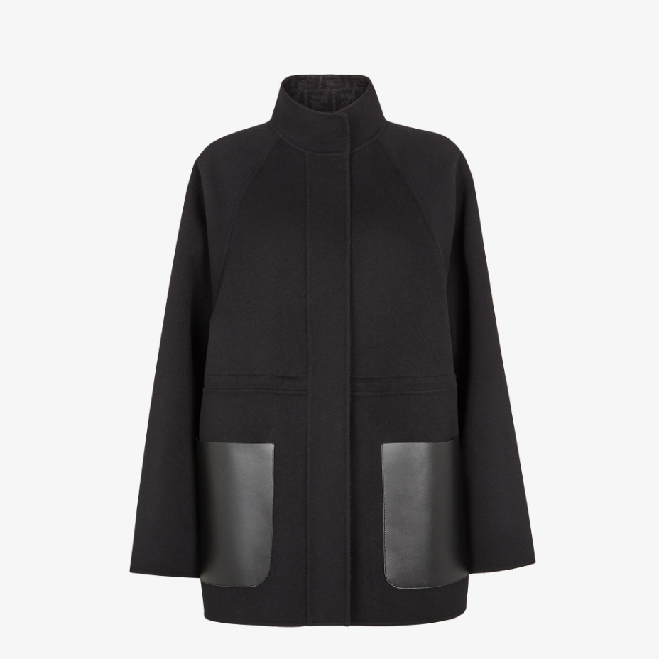 Black Wool Parka
