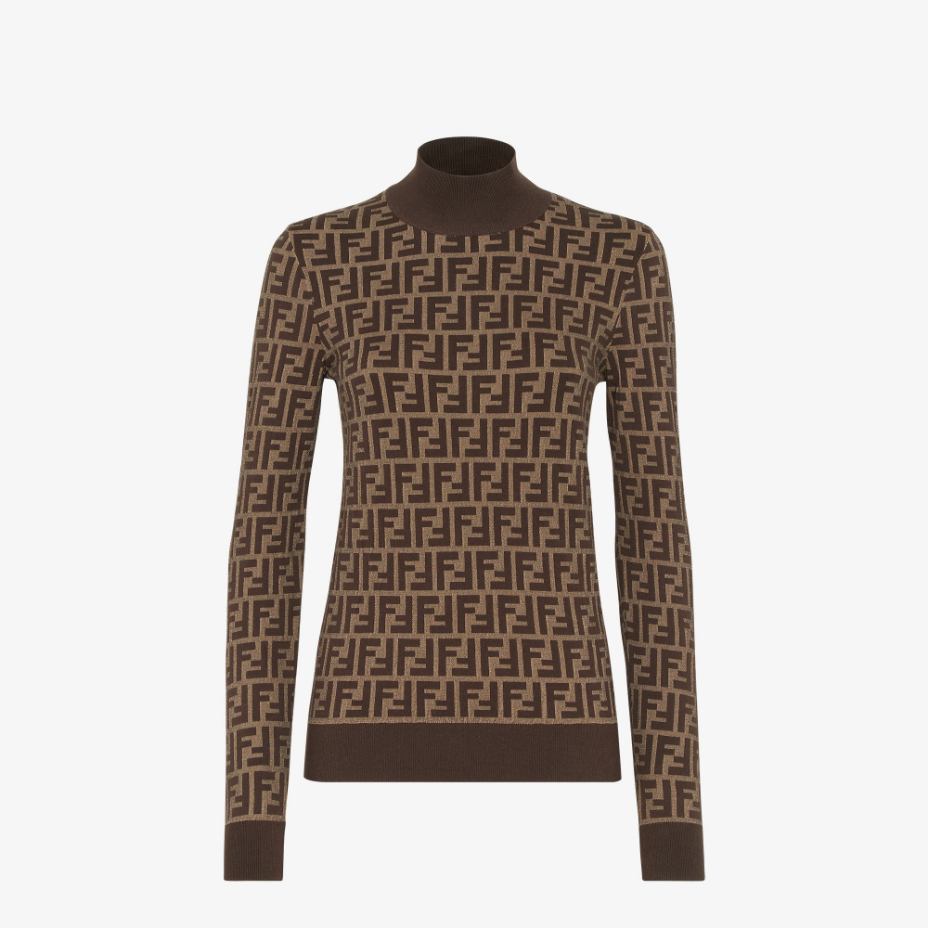 Brown FF Cotton Jumper