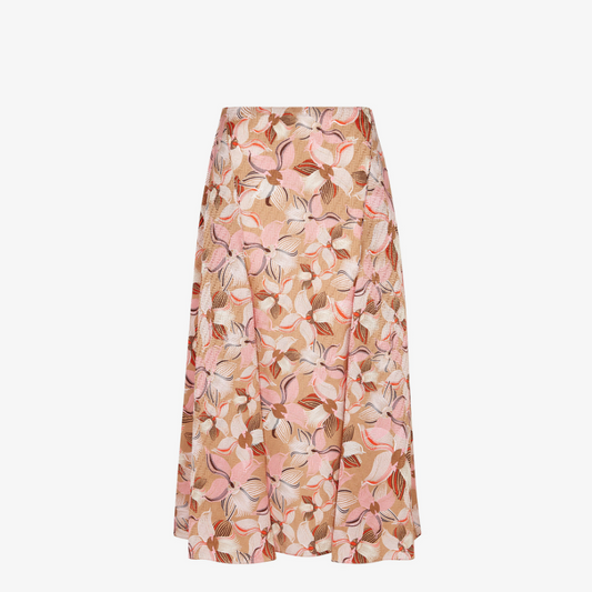 Lunar New Year Champagne-Coloured FF Silk Skirt