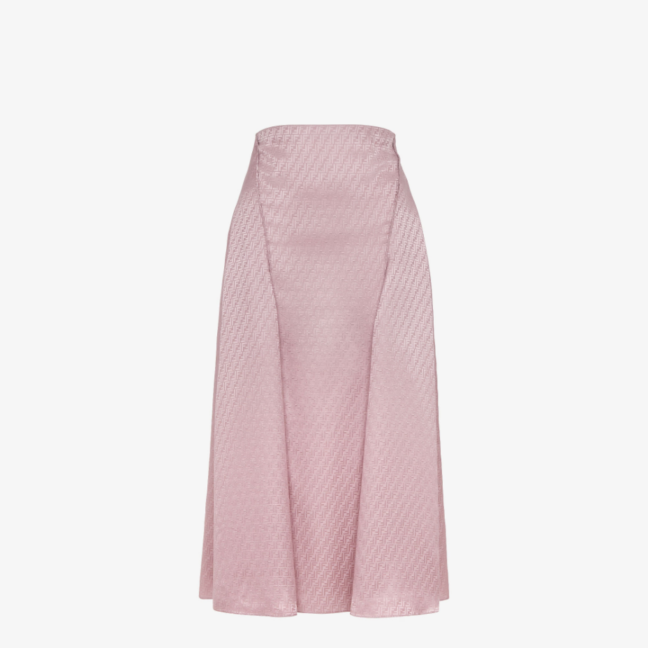 Mauve Pink FF Silk Skirt