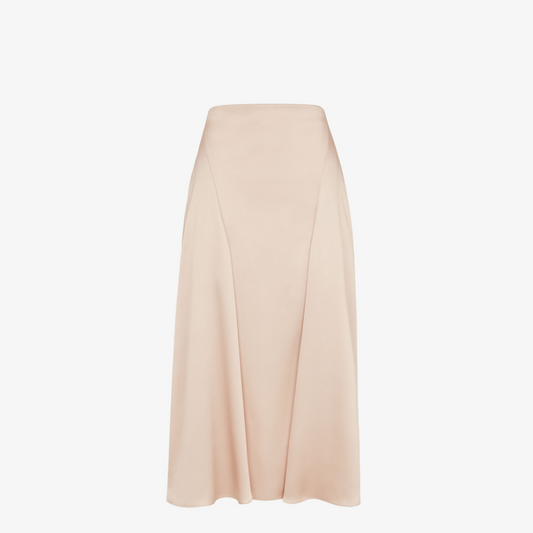 Champagne-Coloured Silk Skirt