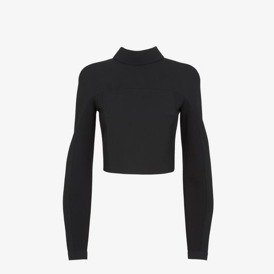 Black Wool Top