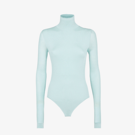 Light Blue Viscose Bodysuit