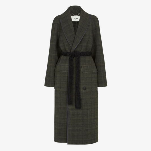 Green Tweed Coat