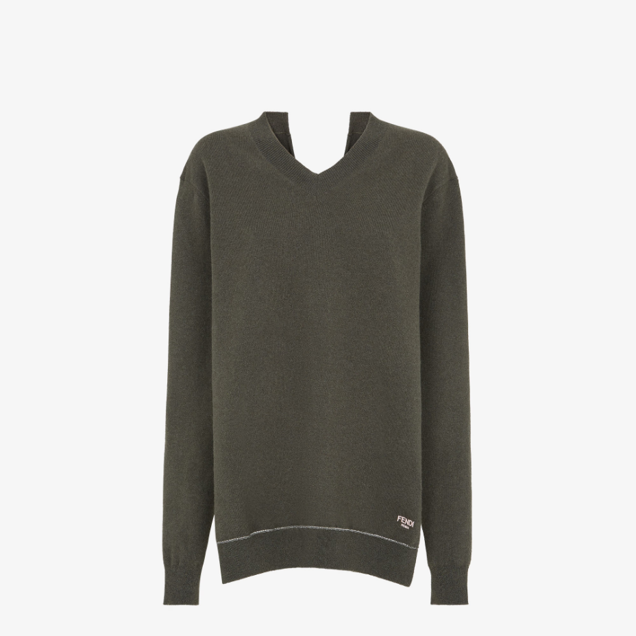 Dark Green Cashmere Pullover