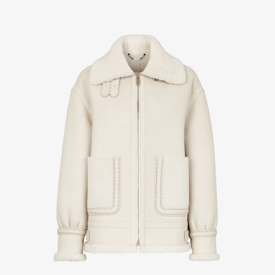 White Shearling Jacket