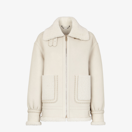 White Shearling Jacket