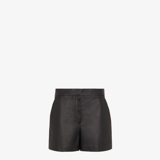 Black Leather Shorts