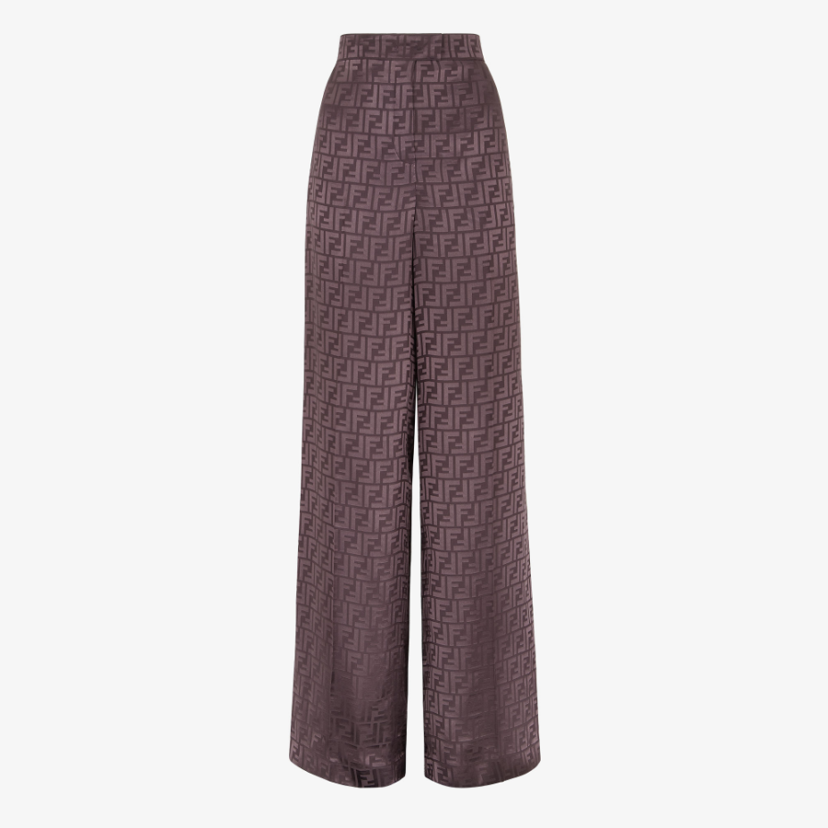 Dark Purple FF Silk Trousers