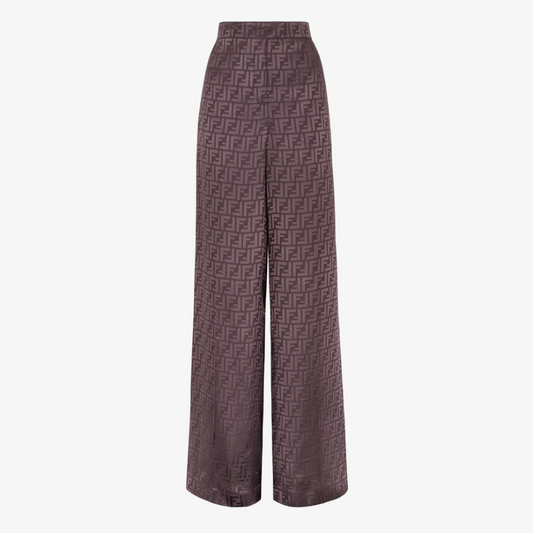 Dark Purple FF Silk Trousers