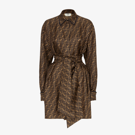 Brown Twill Dress